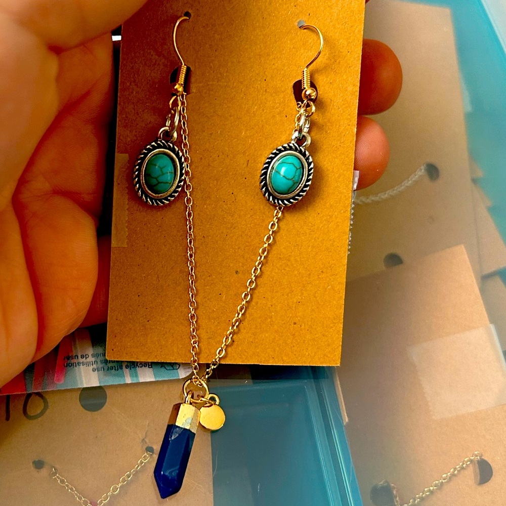 Earrings and necklace set